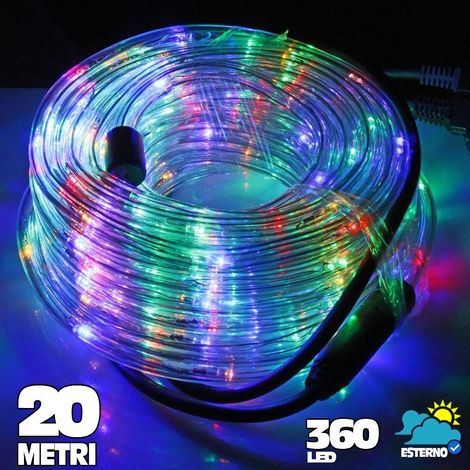 Tube Lumineux Led 360° Multicolore 20 Mètres Pour Usage Extérieur + Contrôleur (1/3)