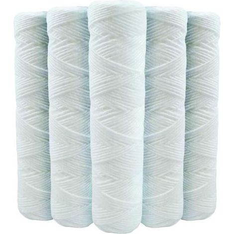 Set of 5 Cartridges Bobinée Filter to Water Anti Sediments 9 inches 3/4-20 microns Compatible Filter 10 inches (1/3)