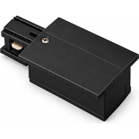 Connecteur d'Alimentation pour Rail Encastrable Monophasé Noir - SILAMP (1/2)