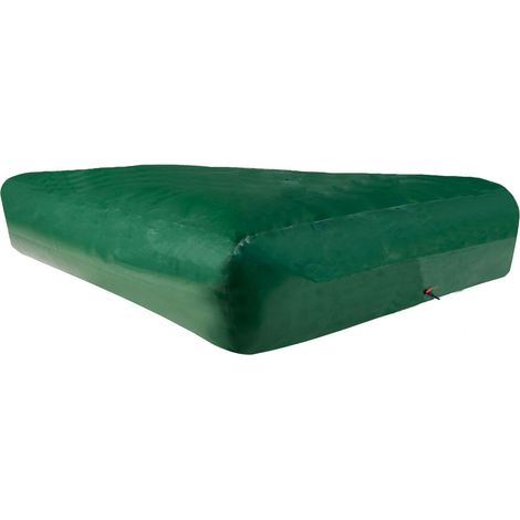 Werka Pro – Cuve citerne souple 10 000 litres – PVC épais 0,7 mm – Pliable et enroulable – Vanne 1/4 de tour 1,5'' – Entrée d'eau 1'' avec bouchon