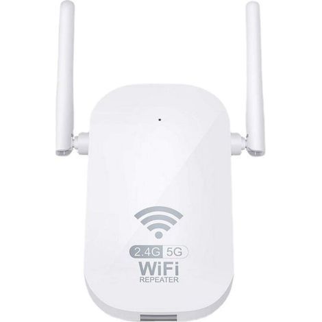 DBBEGK Répéteur Wi-Fi double bande 1 200 M, amplificateur de signal, routage sans fil, répéteur 5G amélioré