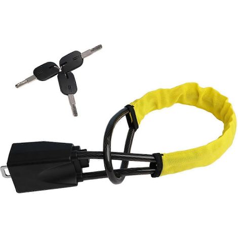 Bloqueo de volante para coche, dispositivo antirrobo indestructible, resistente y de larga duración para la protección del vehículo SZRH AF (1/5)