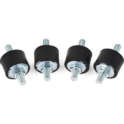 silent bloc - cylindrique - 30 x 20 mm - 60 kg par amortisseur - lot de 4 - altech 4848040