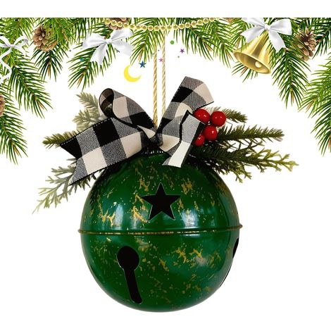Cloches De Noël en Décoration Décorations de Noël Réutilisables  Ornements de Clochettes Rustiques pour les Fêtes Pour Salle De Classe Porte Couronnes Fenêtre Arbre Cheminée Porche Salon (1/5)