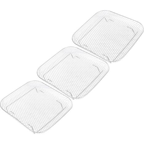 paniers carrés en acier inoxydable pour friteuse à air (1/5)
