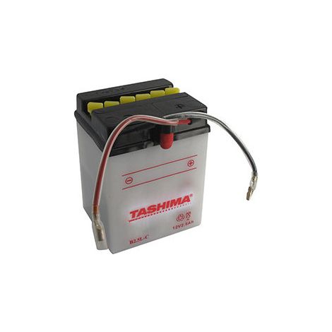 Batterie Bleisäure Tashima Verstärkt 12V, 2,5A. L: 80, B: 70, H: 105mm, + rechts Für Motorräder. (Mit Säurepack geliefert). Ersetzt Yb