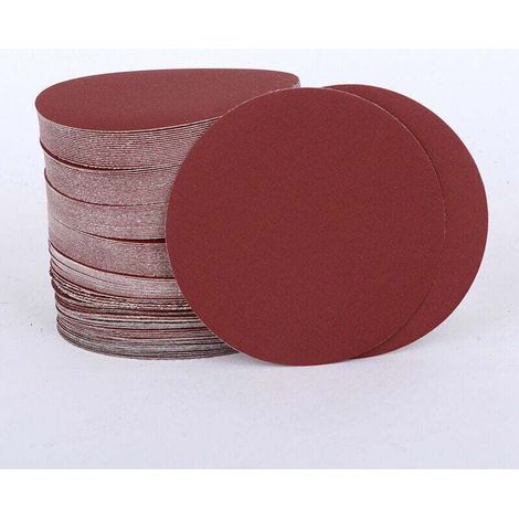 Disques Abrasifs 123mm Grain 1000 Papier Poncer 100, XU,Pièces no Trous Disque Poncage pour Ponceuse Excentrique - KZQ (1/4)
