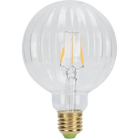 Ampoule LED rétro G95 E27 4W 220V Forme pastèque, lumière chaude transparente, éclairage décoratif pour intérieur. (1/5)