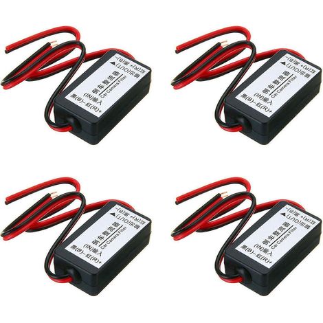 4x 12V DC Leistungsrelais Kondensator Filter Gleichrichter für Auto-Rückfahrkamera (1/5)