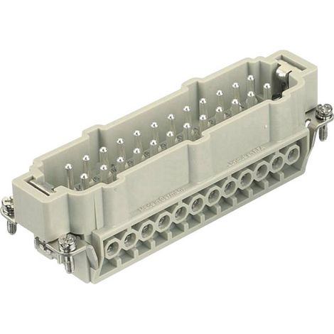 HARTING 09330242611 Insert mâle Han® E 24 + PE raccord à vis 1 pc(s) D17109 (1/2)