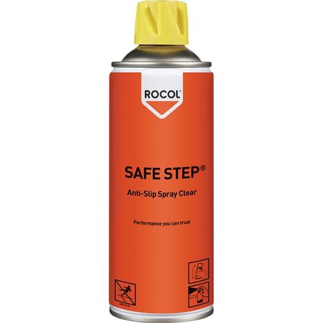 Spray antidérapant SAFE STEP transparent R12 400 ml bombe aérosol ROCOL (Par 12) (1/2)