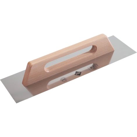 RUBI 65988 Steel Trowel with Wooden Handle – 19-inch Professional Masonry Trowel