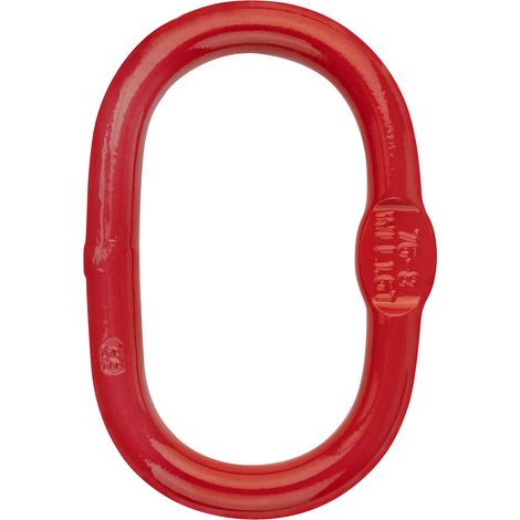 Stahl Aufhängeglied Einhängeglied für Forstkette 6mm Rückekette rot (1/2)