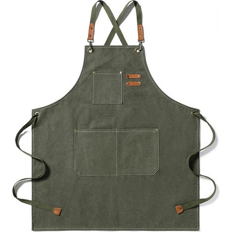 Tablier en toile épaisse pour manucure, barbecue, usage domestique, restauration et cuisine (1/4)