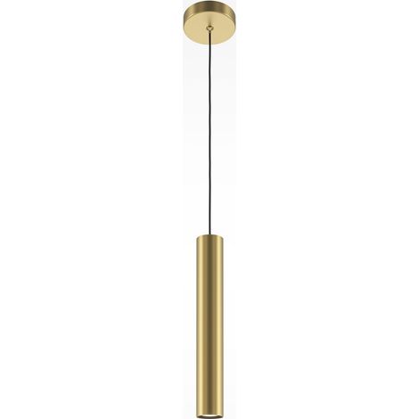 Maytoni Pro Focus Lámpara de techo colgante moderna y delgada dorada, 1 GU10 (1/2)