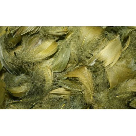 Plumas decorativas, 1 paquete, color oliva (1/3)
