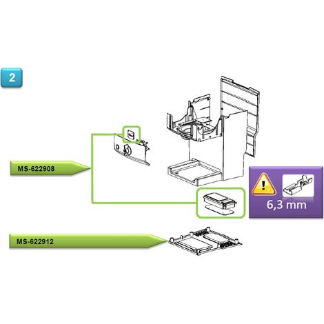 CARTE ELECTRONIQUE N°2 pour PIECES PREPARATION DES BOISSONS... (1/2)