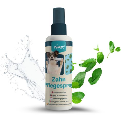 nimo Zahnpflegespray - Dentalspray für Hunde, Katzen & Haustiere mit Minze - 0.125 l (1/5)