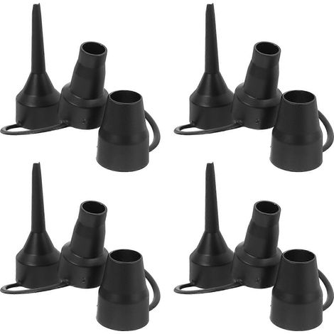 20 embouts de pompe à air, emballés avec des embouts de rechange en plastique, adaptés aux matelas pneumatiques. (1/5)