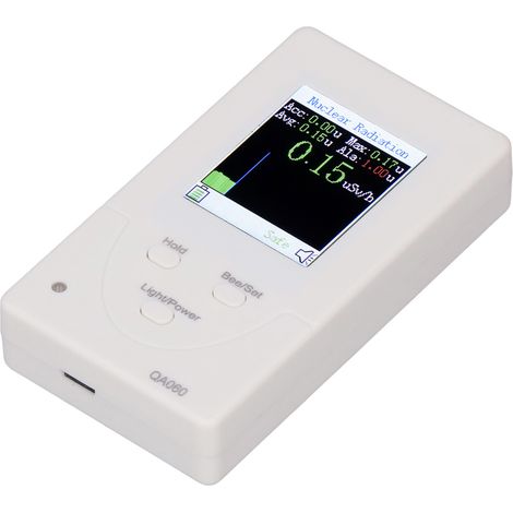 Détecteur de rayonnement nucléaire portable avec batterie intégrée, appareil de mesure de radiations pour usage professionnel et personnel (1/5)