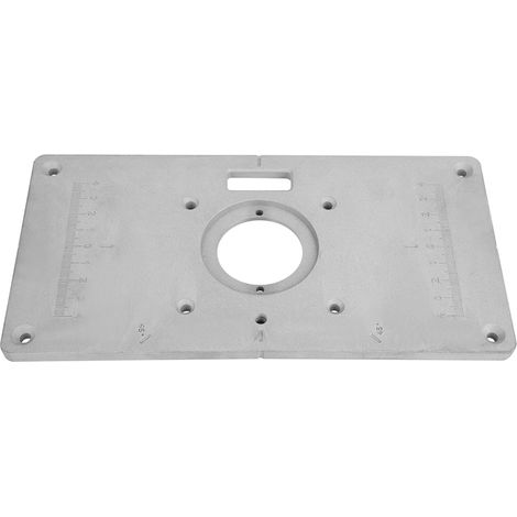 235x120x8mm Aluminium-Einlegeplatte für Frästische, mit Buchsen, für die Holzbearbeitung (1/5)