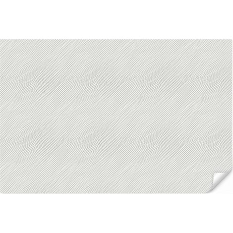 Carta da Parati Onde - Nervature - Bianco 400x280 cm (1/5)