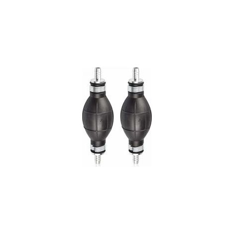2PCS Pompe à Main Essence en Caoutchouc 6mm - Poire d'Amorçage Carburant pour Voitures, Motos et Bateaux (Noir) - Pompe Manuelle de Transfert (1/4)
