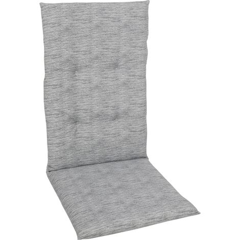 GO-DE Hochlehner-Auflage 118 cm x 48 cm x 5 cm, hellgrau Auflagen & Hussen