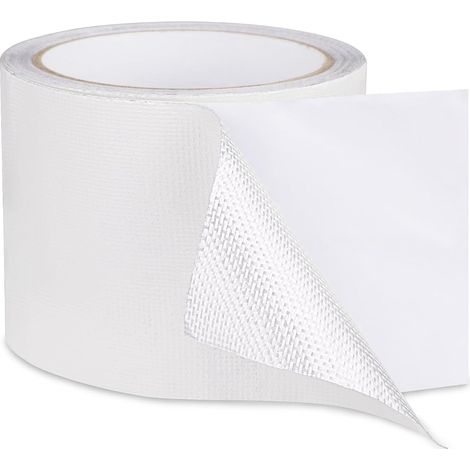 Cyslmuk – Ruban adhésif de réparation imperméable 8 cm x 2 m – Film d'aluminium et fibre de verre – Résistant aux intempéries et à la déchirure (1/5)