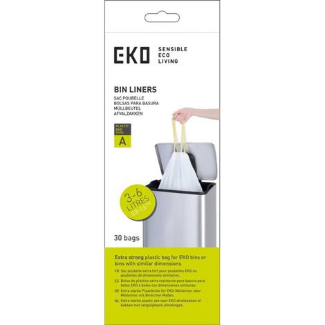 Sacs poubelle 3-6 litres (A) - Plastique - blanc - Sac poubelle - Sacs poubelle 3-6 litres (A) - Plastique - blanc - Sac poubelle (1/5)