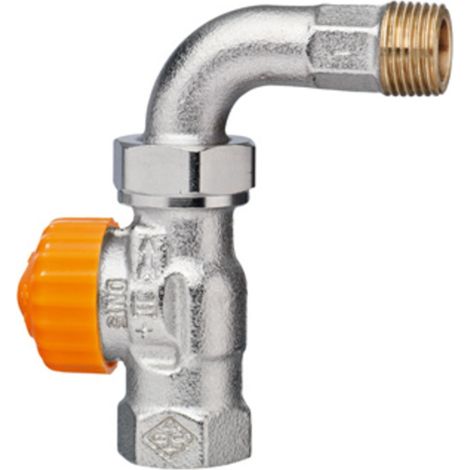 HEIMEIER Corps de vanne thermostatique Eclipse, Passage avec raccord coudé, DN15, 3944-02.000 (1/3)