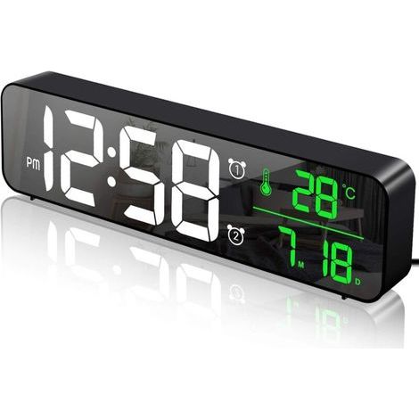 Sveglia digitale, orologio da parete, sveglia mattutina, sveglia digitale a LED M (1/5)