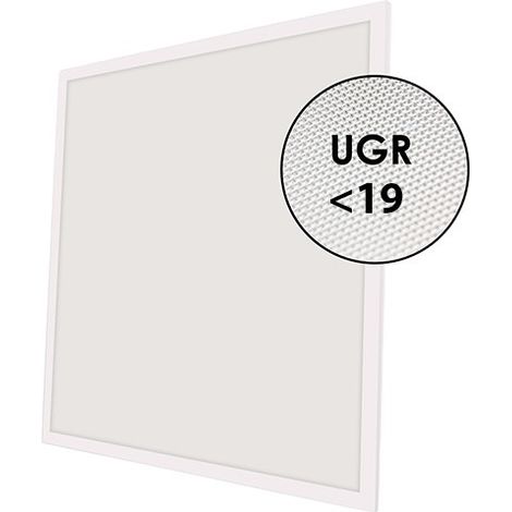 Pannello Led 42W 60x60cm Cornice bianca quadrata Bianco freddo 6000K M LEDME
