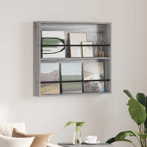 Magazinregal Graues Sonoma 80 x 12 x 70 cm Holzwerkstoff
