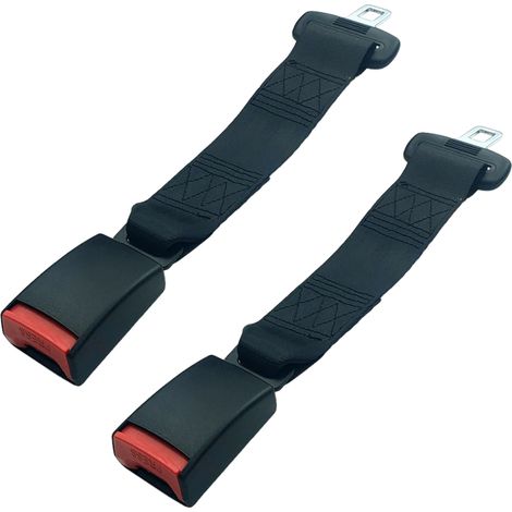 Extensor de cinturón de seguridad General Motors (35,5 cm) en ABS negro con sistema de bloqueo antideslizante y cubierta protectora acolchada (paquete de 2) (1/5)