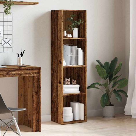 vidaXL Book Cabinet Old Wood 36x30x143 cm Engineered Wood (1/5)