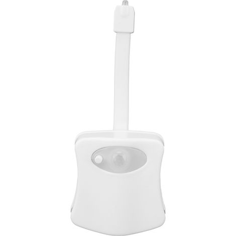 Hängende Toiletten-Nachtleuchte mit Sensor, 8 LED-Farben, beleuchteter Toilettendeckel für das Badezimmer (1/5)