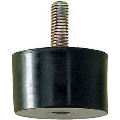 Gummi-Metall-Puffer zylindrisch Typ B D50xH50mm M10x28 NR57 (1/2)