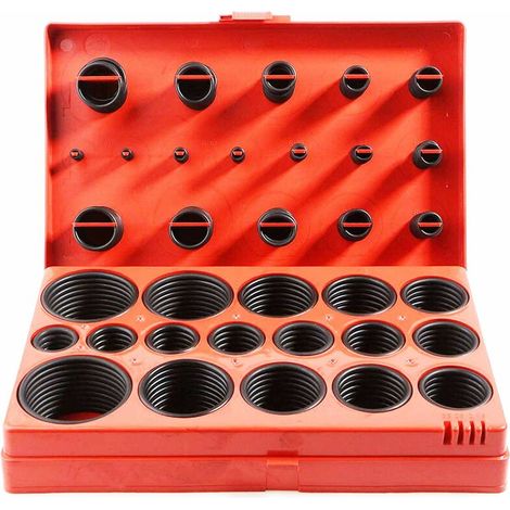 Joints toriques universels en Caoutchouc pour valves Voitures, Pompes et équipements électriques Assortiment de joints toriques（3 - 50 mm 419 pièces 32 Tailles） (1/5)