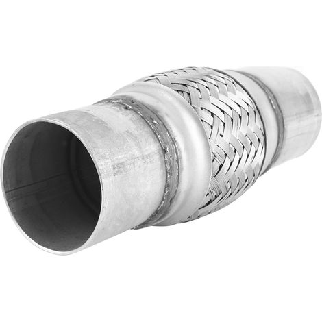Tuyau de liaison d'échappement universel en acier inoxydable 2,25 x 8 pouces, tube ondulé à souder pour installation sur véhicule (1/5)