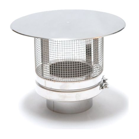 ASTEC Regenhaube Funkenschutz DN113-300 Schornstein Regenhut Edelstahl 8401-113
