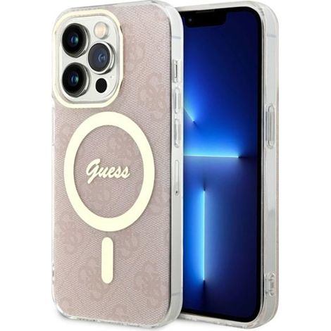 Guess 4G MagSafe - iPhone 14 Pro Hülle (Pink) (1/5)