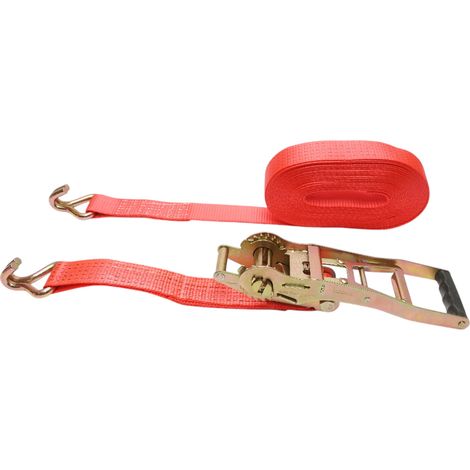 Cinghia di ancoraggio per carichi 12mx50mm 5T (cricchetto doppio ERGO) Breckner Germany (1/5)