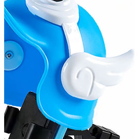 Support de téléphone pour moto, design casque mignon, résistant aux chocs, angle réglable, support de navigation pour vélo électrique, bleu, style guidon, petite taille (1/5)