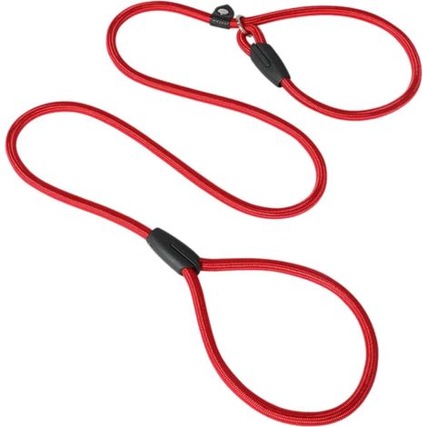1 Laisse anti-traction, corde nylon résistante, collier coulissant réglable, pour chien dressage extérieur(Troisième trimestre : août) (1/5)