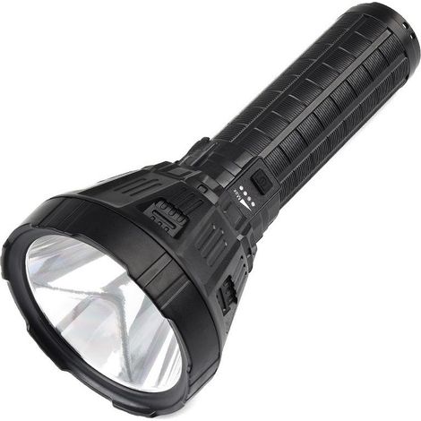 1 torche extérieure d'urgence, P70, 2100 lm, 30 W, rechargeable USB, 5 modes (fort/moyen/faible/stroboscope/SOS), pour plein air et secours (1/3)