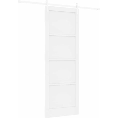 Maison Exclusive - Porte coulissante ORKDAL Blanc 83 x 232 cm Bois de pin massif