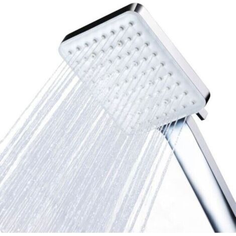 Pommeau de Douche, Pommeau Douche Haute Pression Carré Pomme de Douche Puissante de Remplacement Réglable Universelle, 6 Modes, Chromés (1/5)