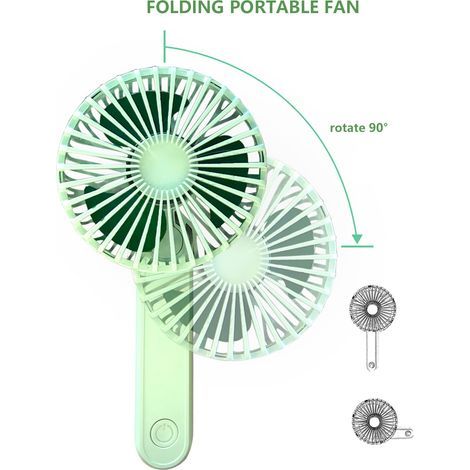 Ventilateur portable compact et élégant, avec poignée ergonomique et moteur sans balais haute vitesse. Idéal comme cadeau d'été pour hommes et femmes branchés.-AquaForge (1/5)
