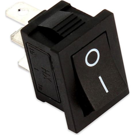 DEVIATORE TASTO PICCOLO NERO 13X20mm 3 contatti UNIVERSALE VARI USO